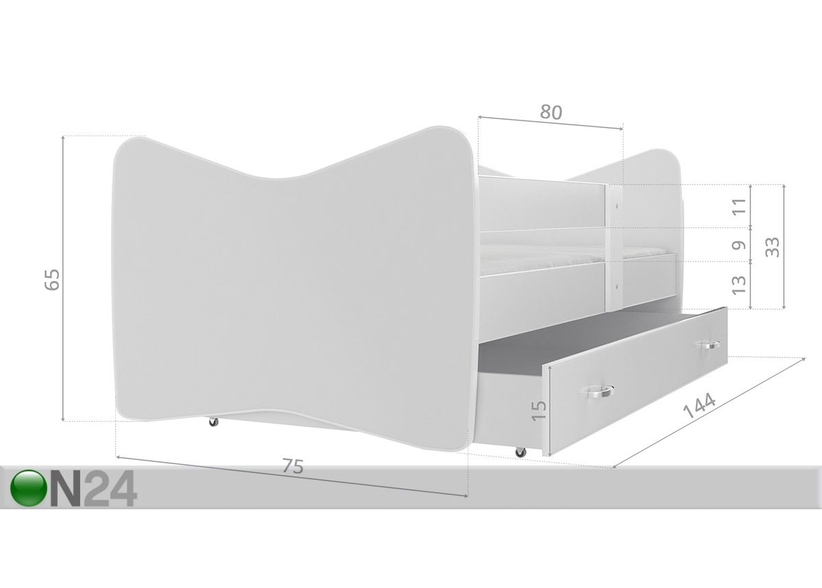 Lastensänky 70x140 cm kuvasuurennos