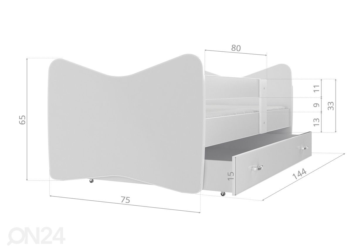 Lastensänky 70x140 cm kuvasuurennos