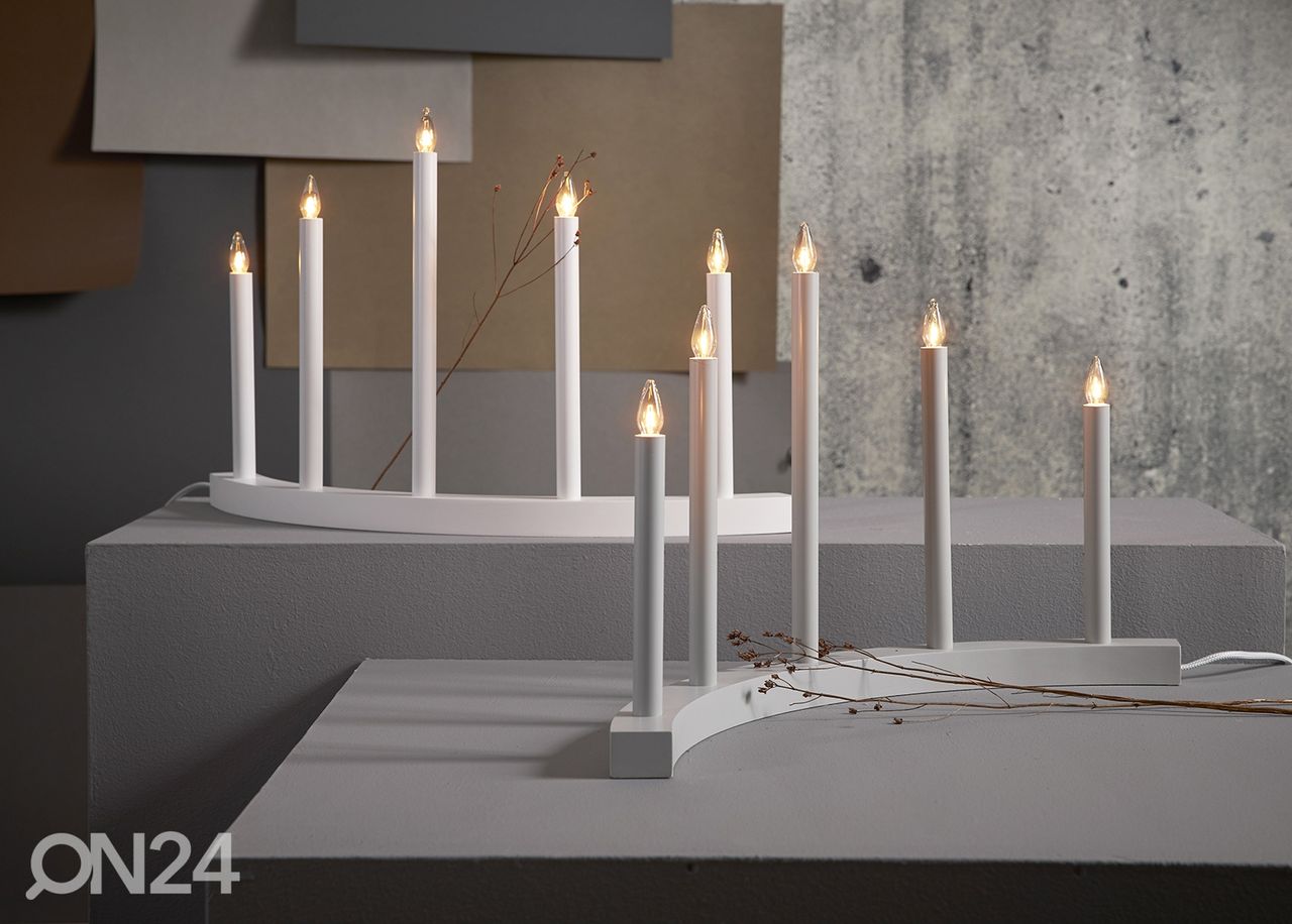 LED-kynttelikkö Accent, valkoinen kuvasuurennos