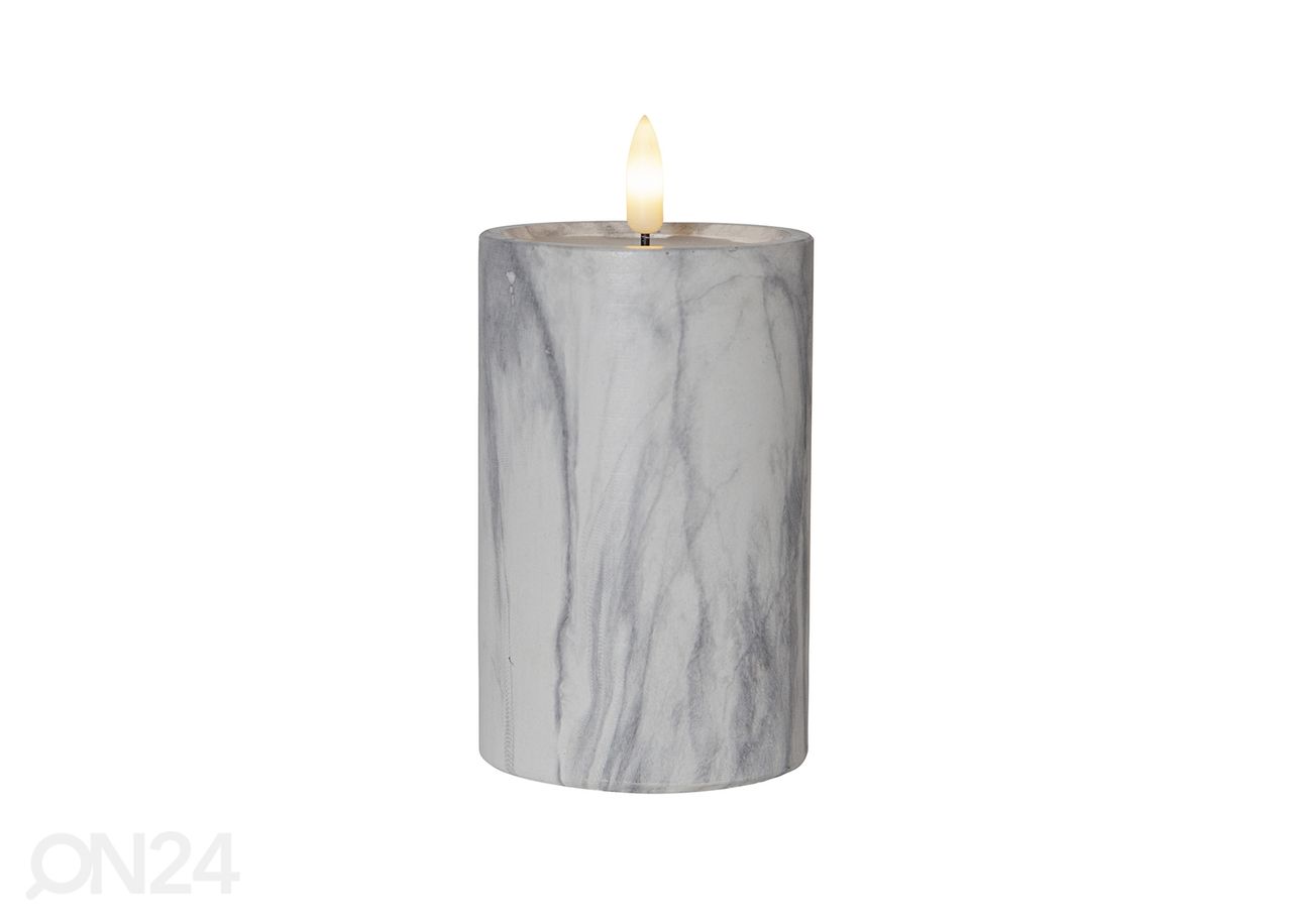 LED-kynttilä Flamme Marble kuvasuurennos
