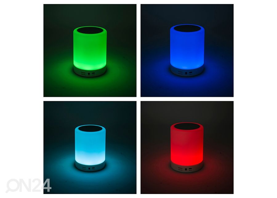 LED-pöytävalaisin Bluetooth kaiuttimella kuvasuurennos