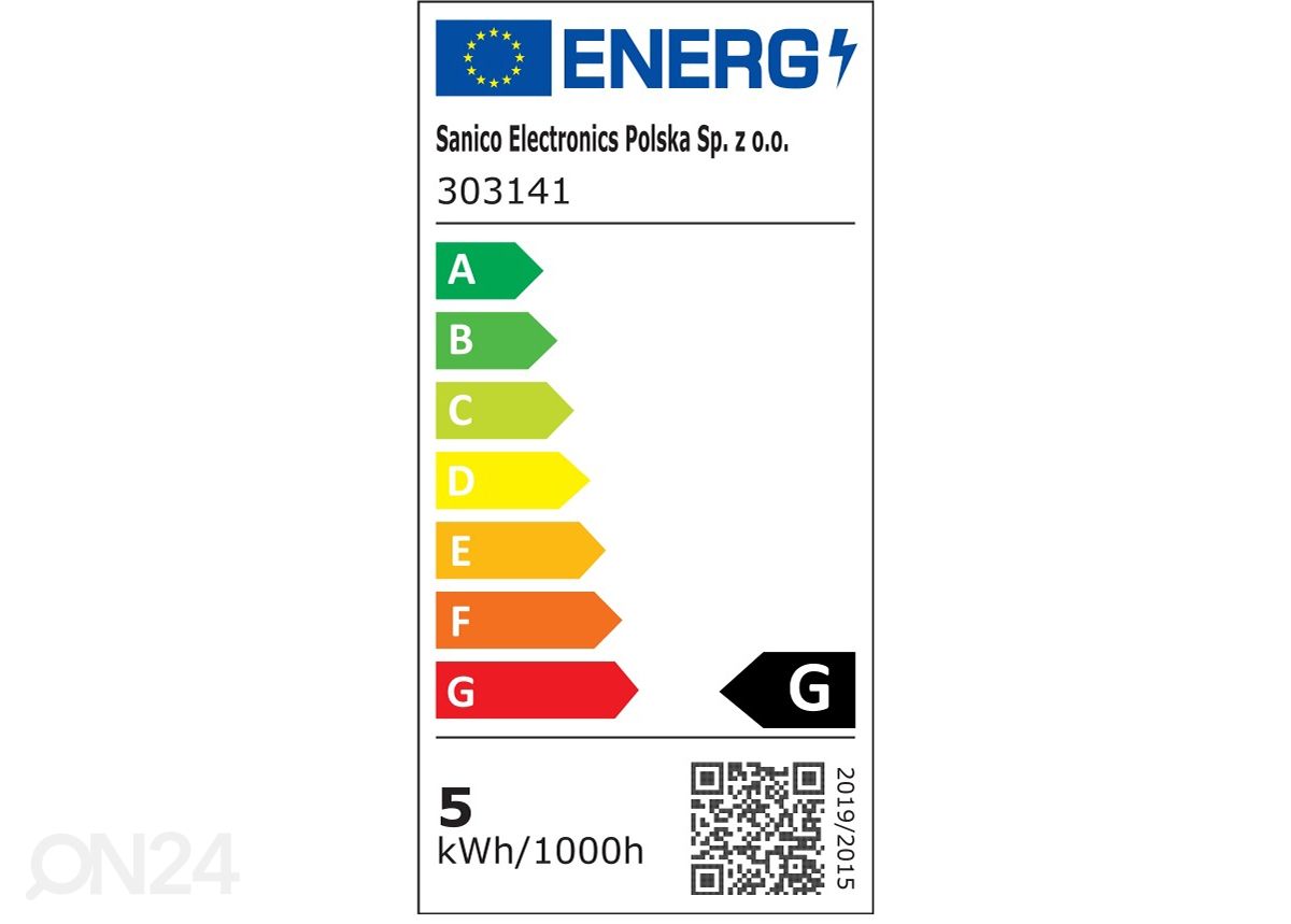 LED sähkölamppu E14 4,5 W 2 kpl kuvasuurennos