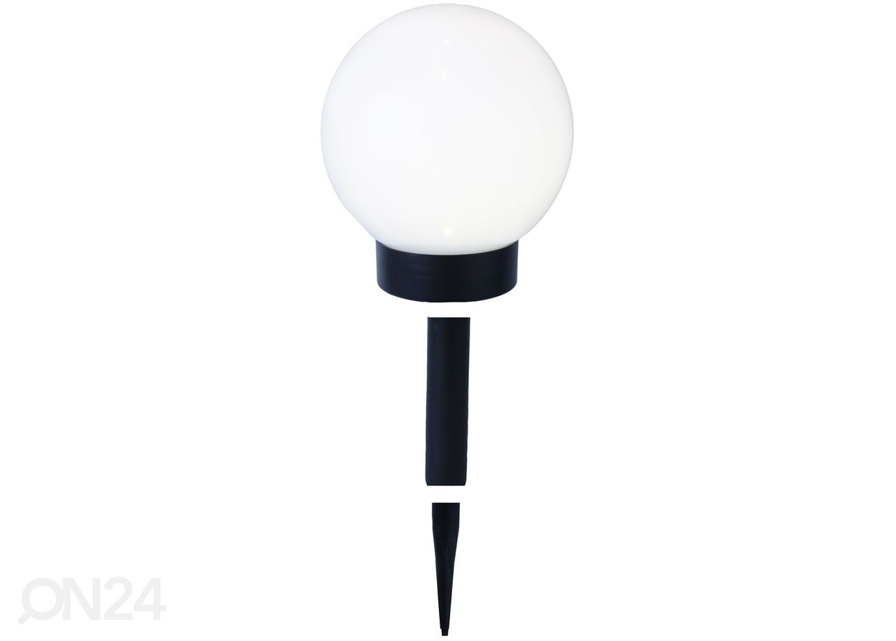 LED ulkovalaisin aurinkokennolla 15 cm kuvasuurennos