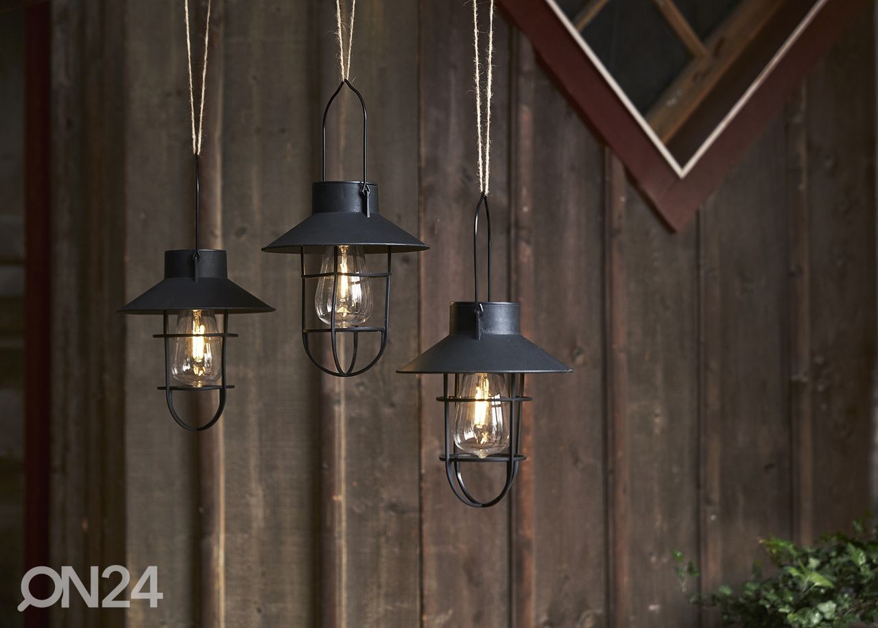 LED ulkovalaisin aurinkokennolla Cage kuvasuurennos