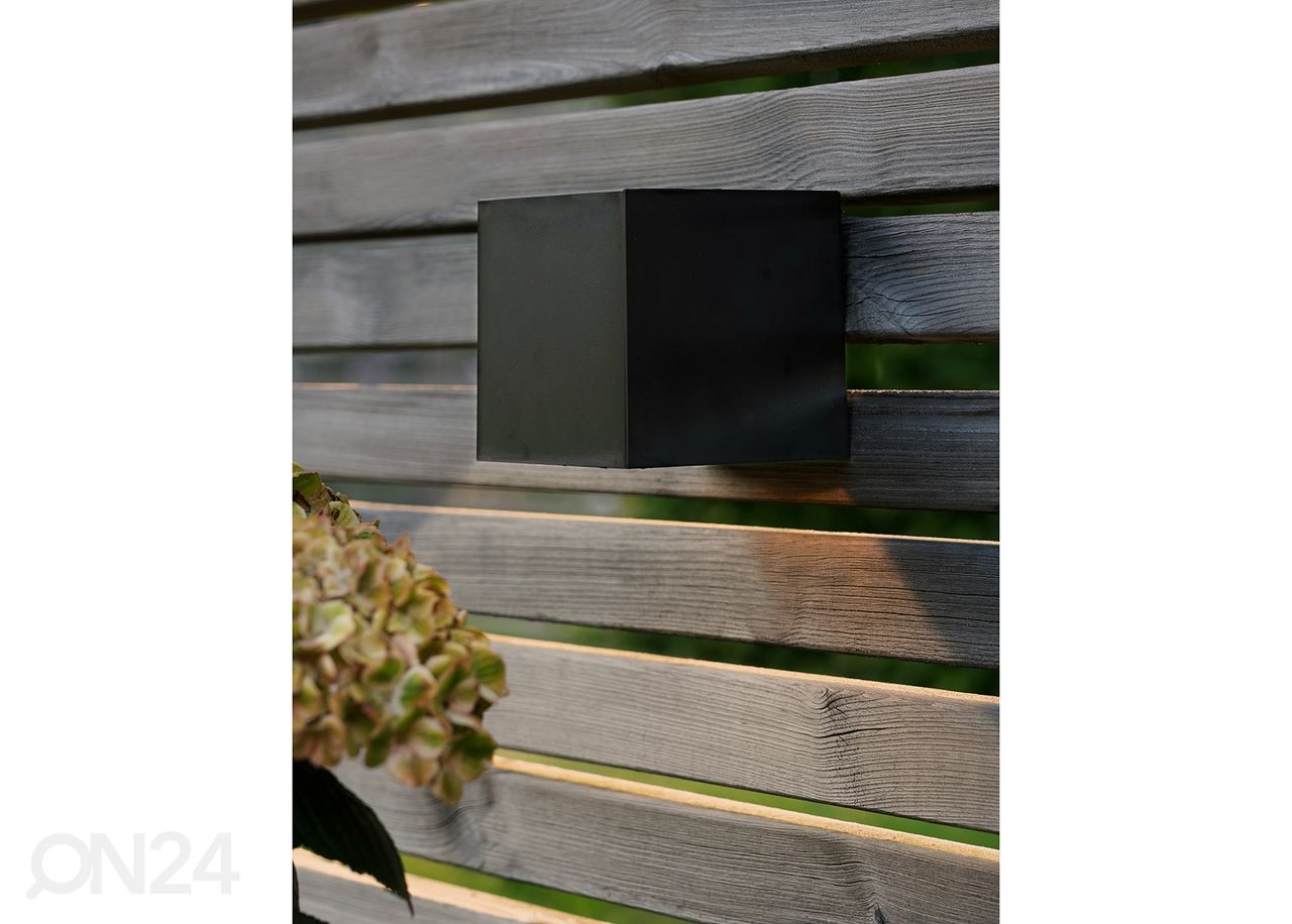 LED ulkovalaisin aurinkokennolla Cube kuvasuurennos