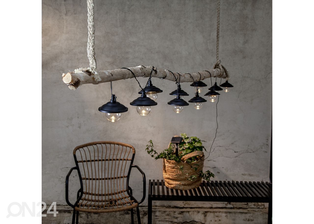 LED-valonauha aurinkokennolla Globe Shade kuvasuurennos