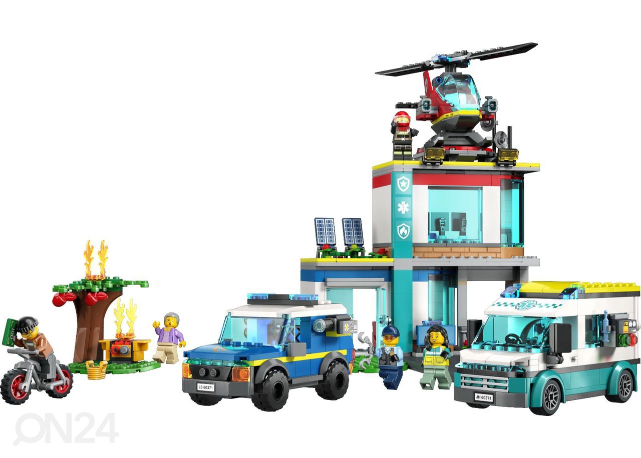 LEGO City Hälytysajoneuvojen päämaja kuvasuurennos