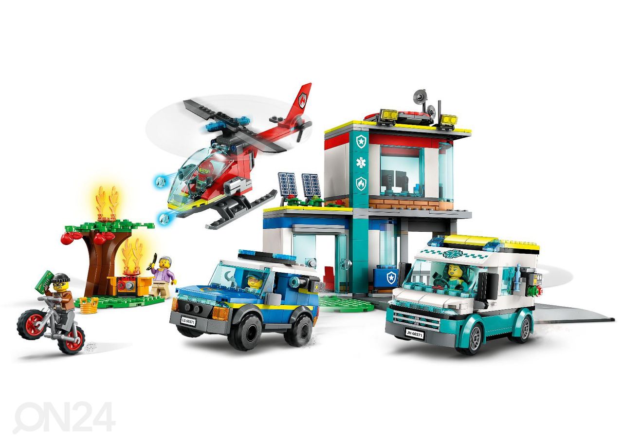 LEGO City Hälytysajoneuvojen päämaja kuvasuurennos
