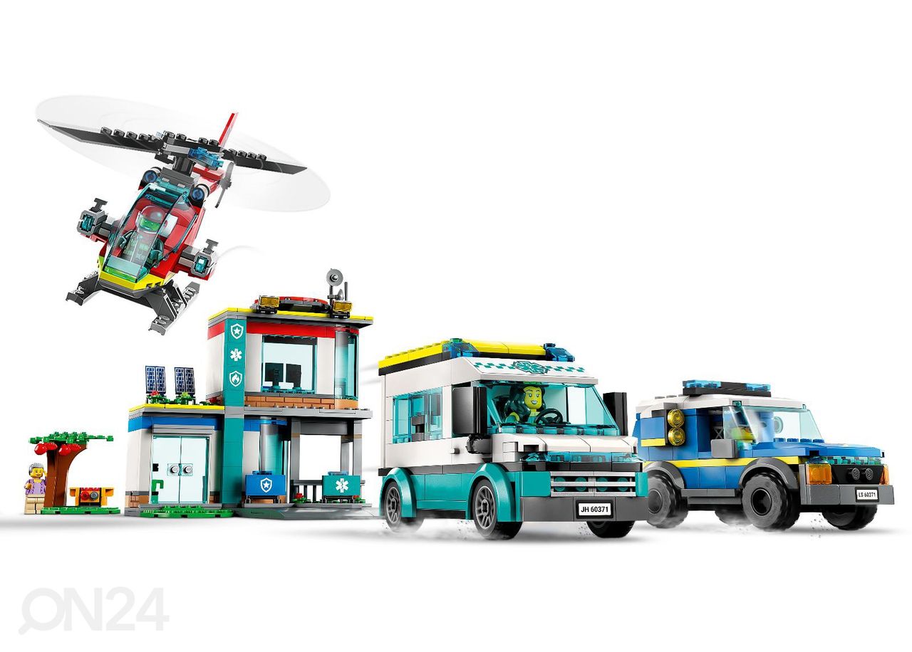 LEGO City Hälytysajoneuvojen päämaja kuvasuurennos