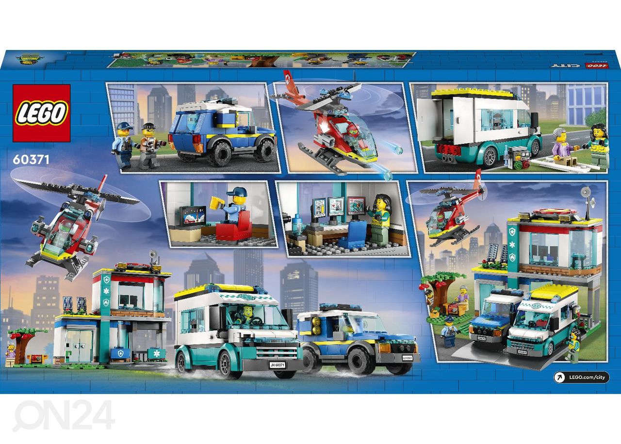 LEGO City Hälytysajoneuvojen päämaja kuvasuurennos
