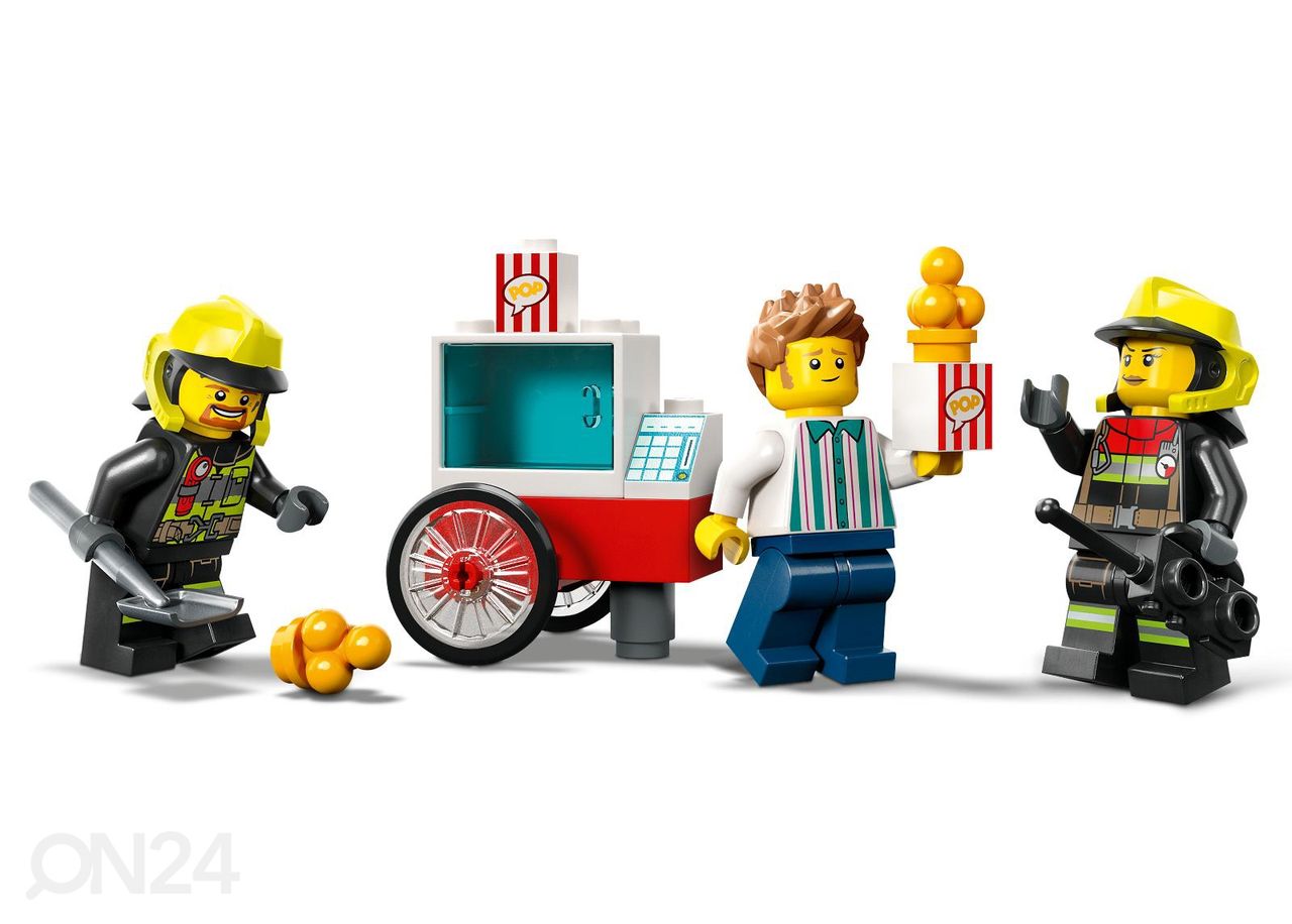 LEGO City Paloasema ja paloauto kuvasuurennos
