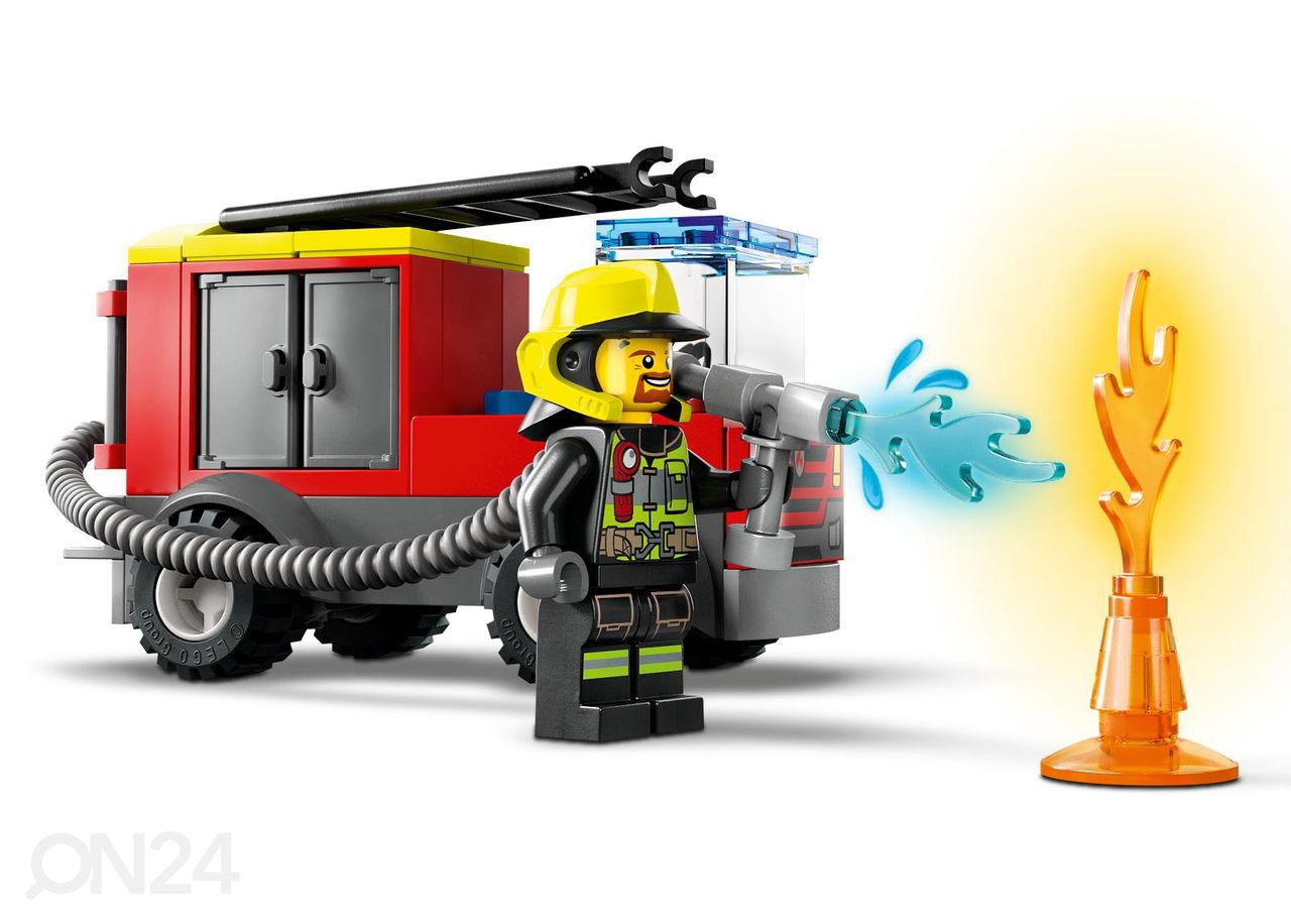 LEGO City Paloasema ja paloauto kuvasuurennos
