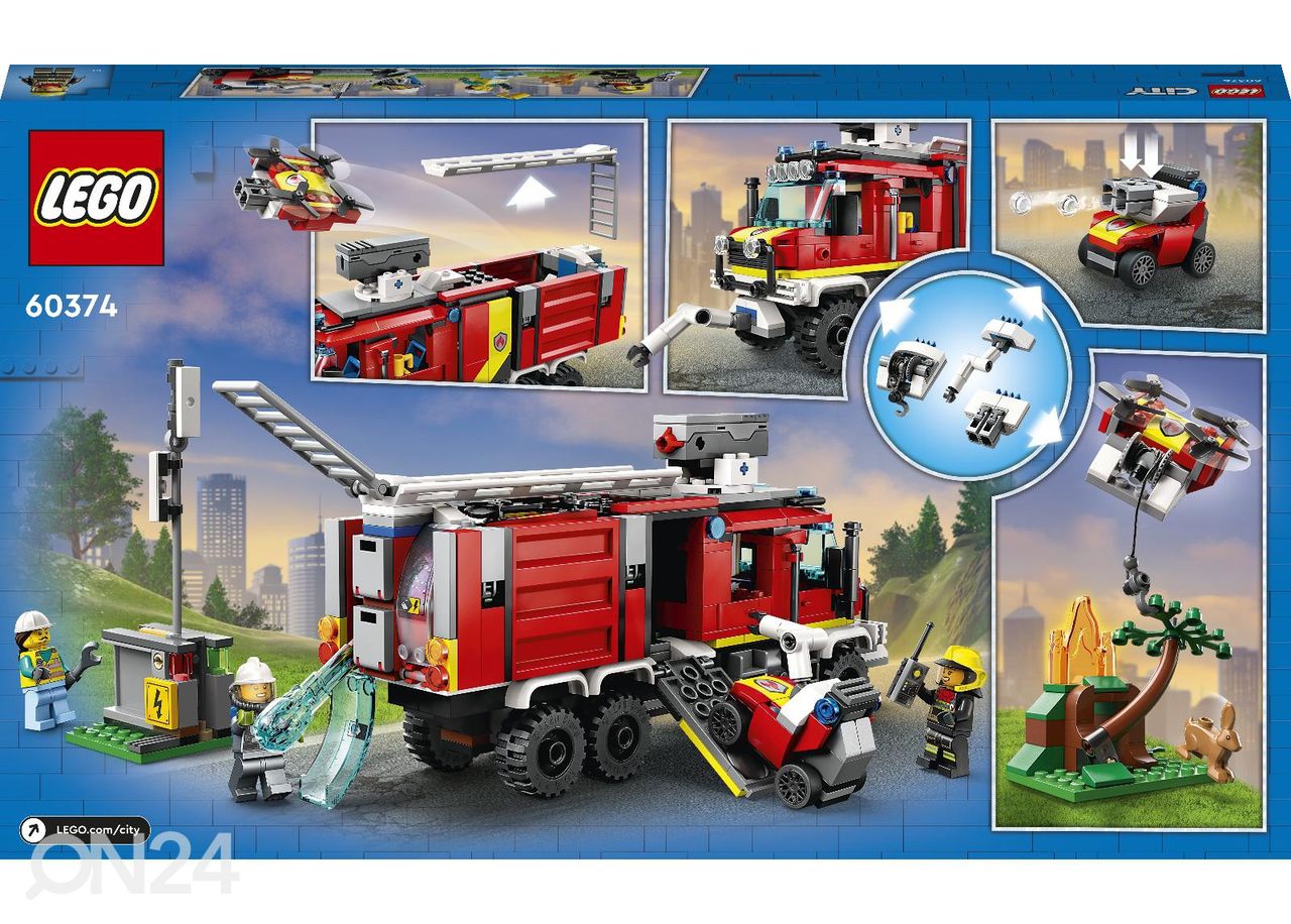 LEGO City Paloesimiehen paloauto kuvasuurennos