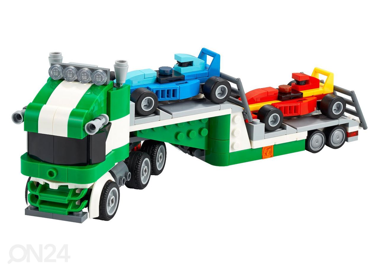 LEGO Creator kilpa-autojen kuljetusauto kuvasuurennos