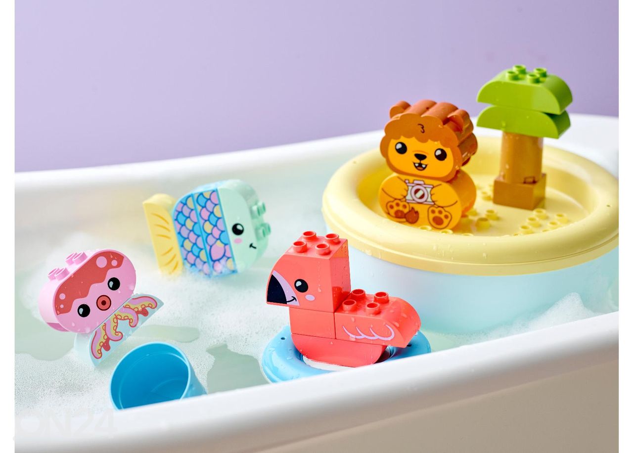 LEGO DUPLO kylpylelu kelluva eläinsaari kuvasuurennos