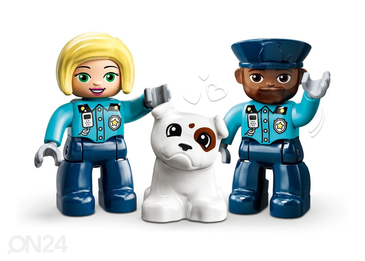 LEGO DUPLO -poliisiasema ja helikopteri kuvasuurennos