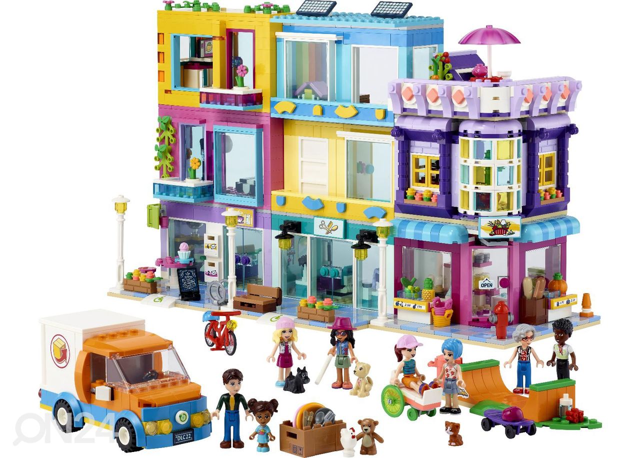 LEGO Friends Pääkadun rakennus kuvasuurennos