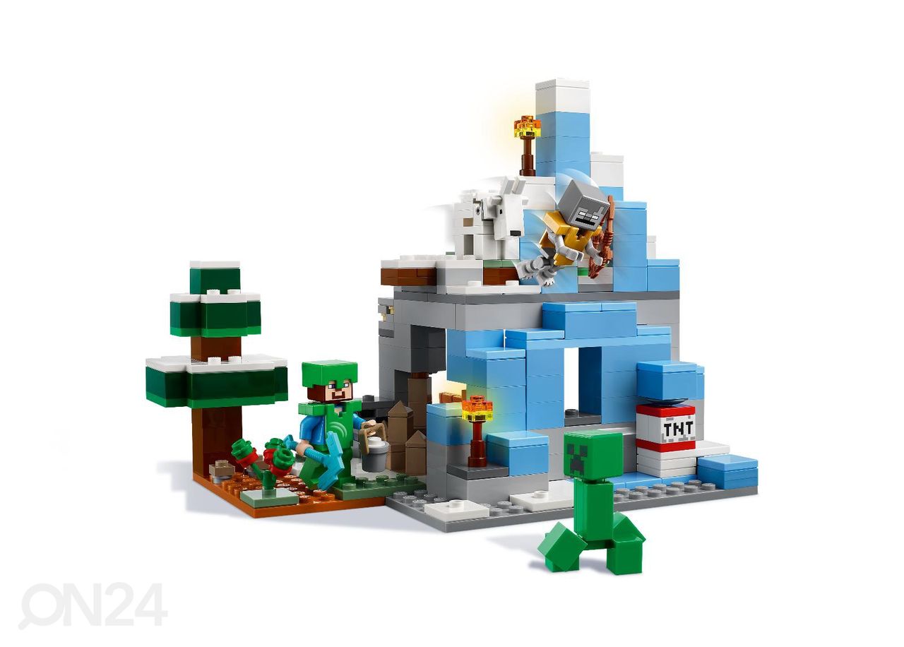 Lego Minecraft Jään peittämät huiput kuvasuurennos