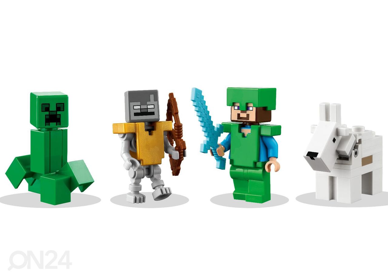 Lego Minecraft Jään peittämät huiput kuvasuurennos