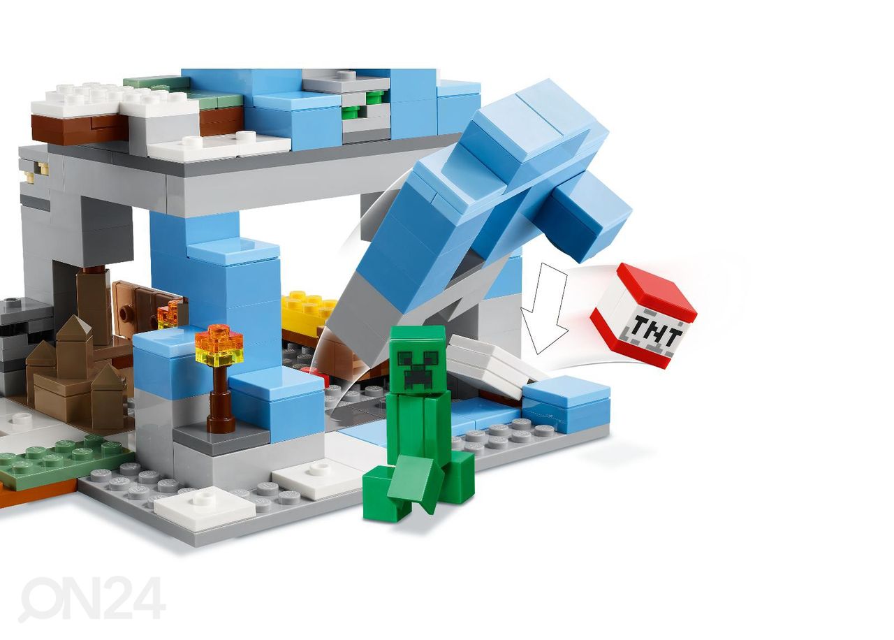 Lego Minecraft Jään peittämät huiput kuvasuurennos