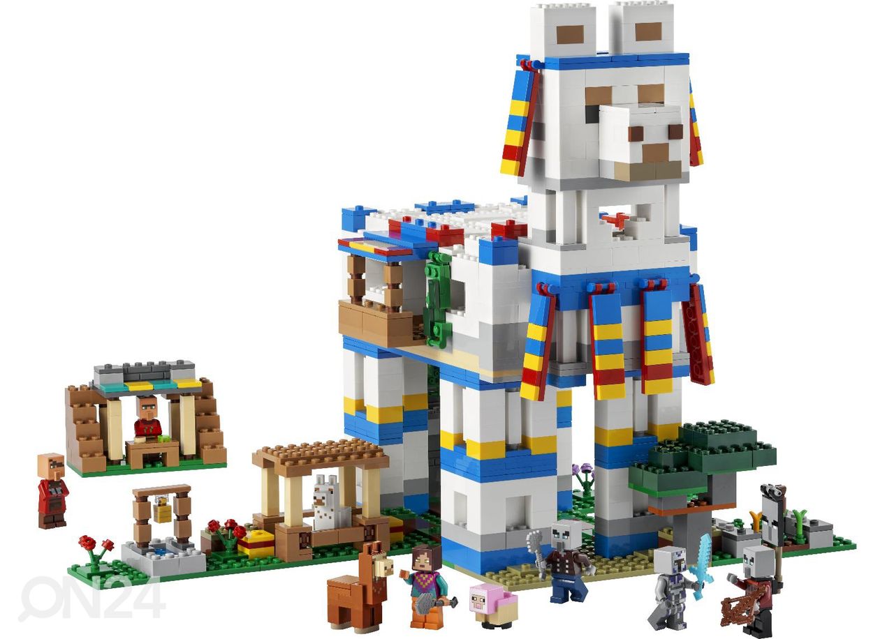 LEGO Minecraft Laamojen kylä kuvasuurennos