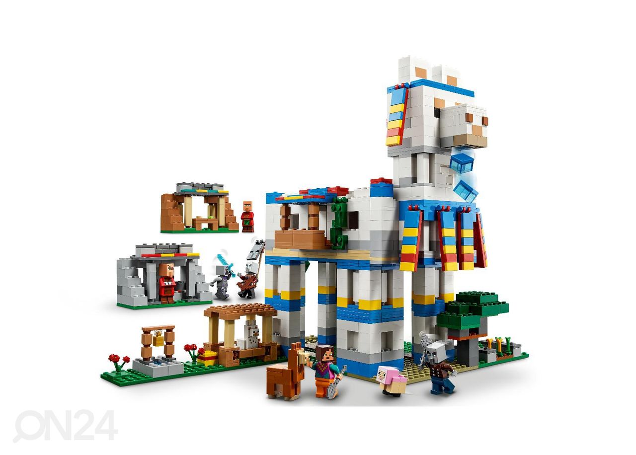 LEGO Minecraft Laamojen kylä kuvasuurennos