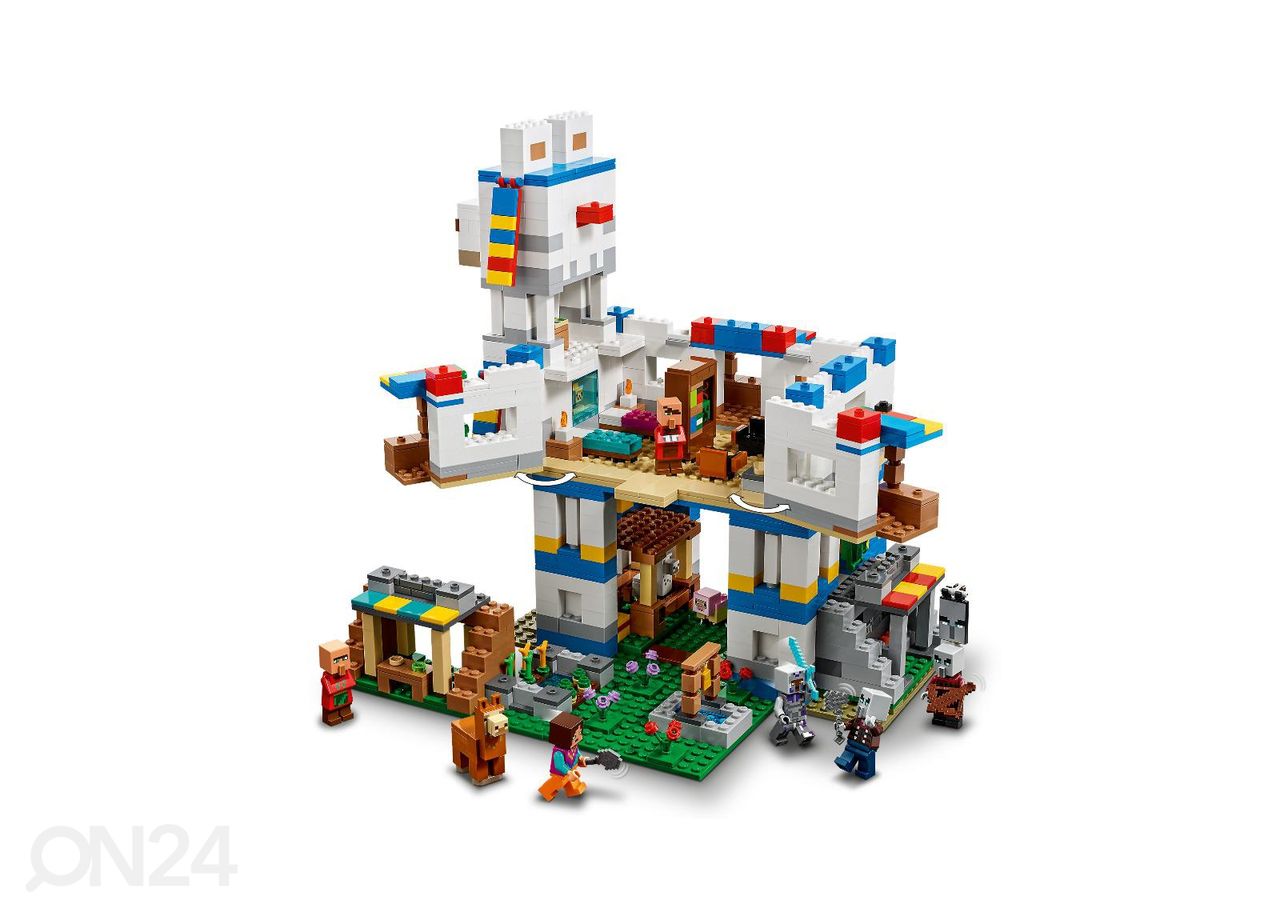 LEGO Minecraft Laamojen kylä kuvasuurennos