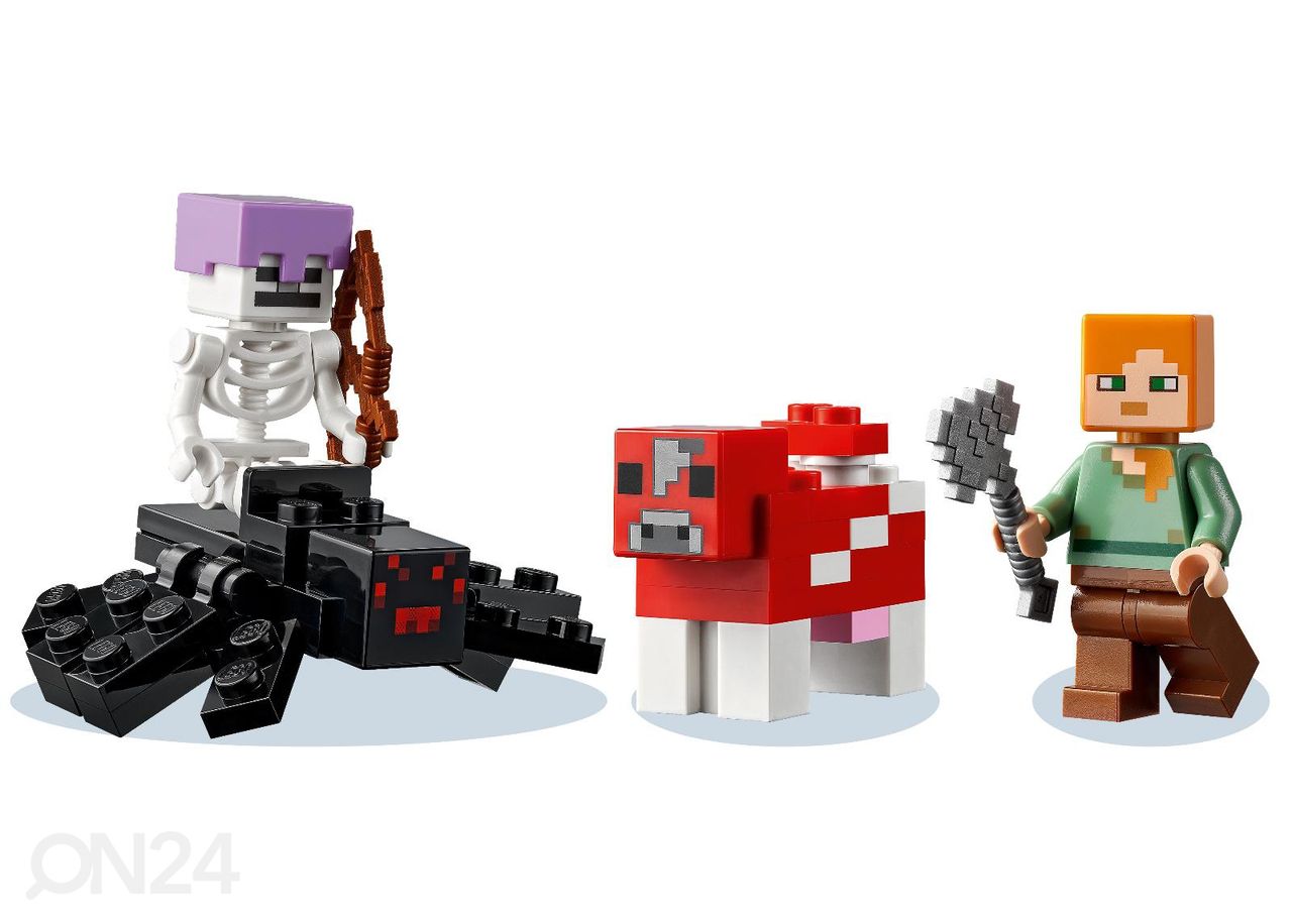 LEGO Minecraft Sienitalo kuvasuurennos