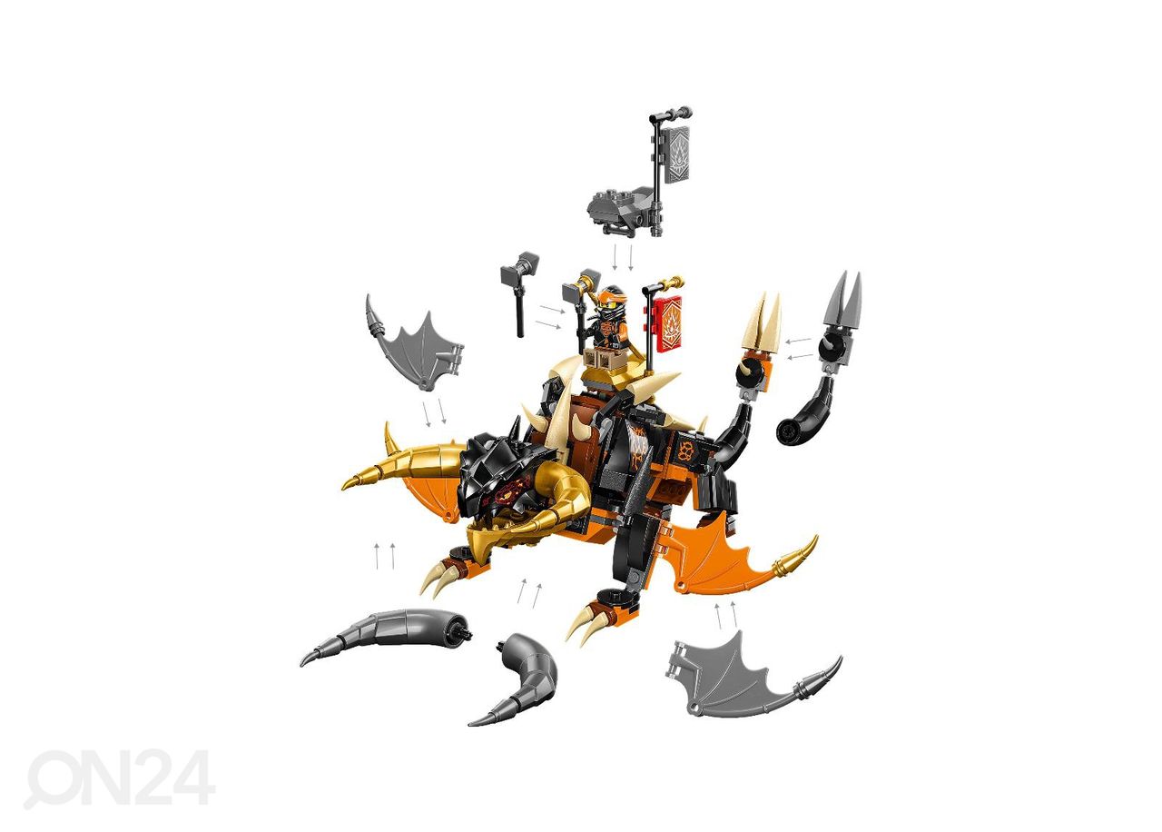 LEGO Ninjago Cole maalohikäärme Evo kuvasuurennos