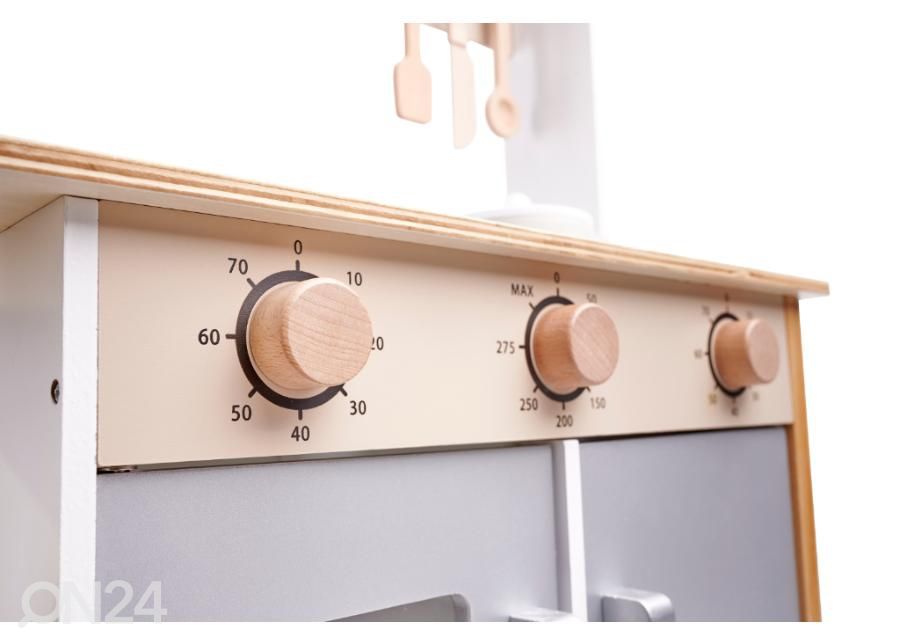 Leikkikeittiö tarvikkeilla 85 cm beige kuvasuurennos