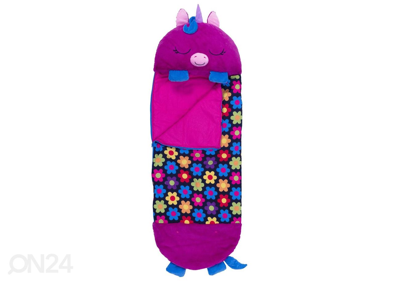 Leikkityyny / makuupussi HAPPY NAPPERS violetti Yksisarvinen 167 cm kuvasuurennos