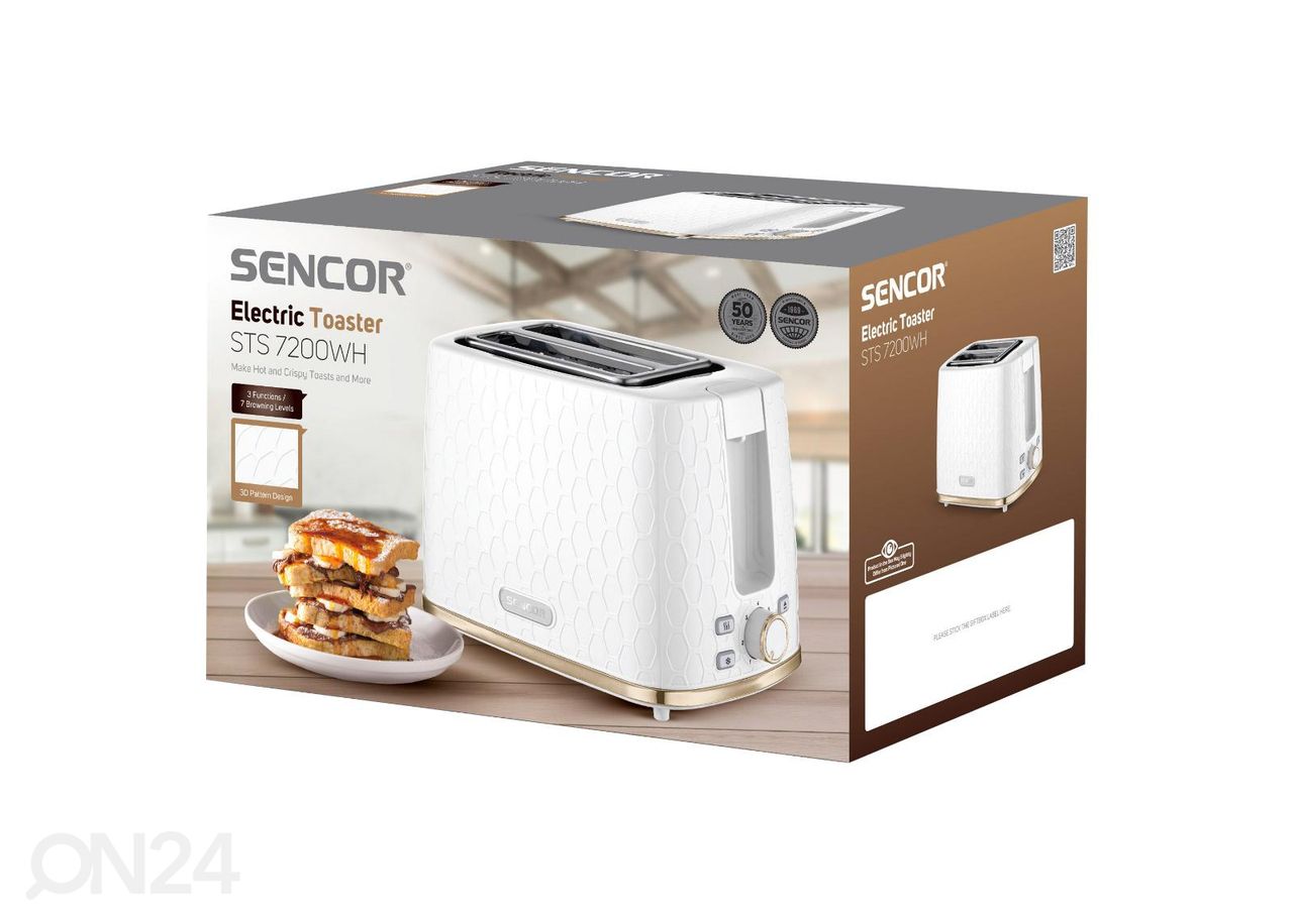 Leivänpaahdin Sencor STS7200WH, valkoinen kuvasuurennos