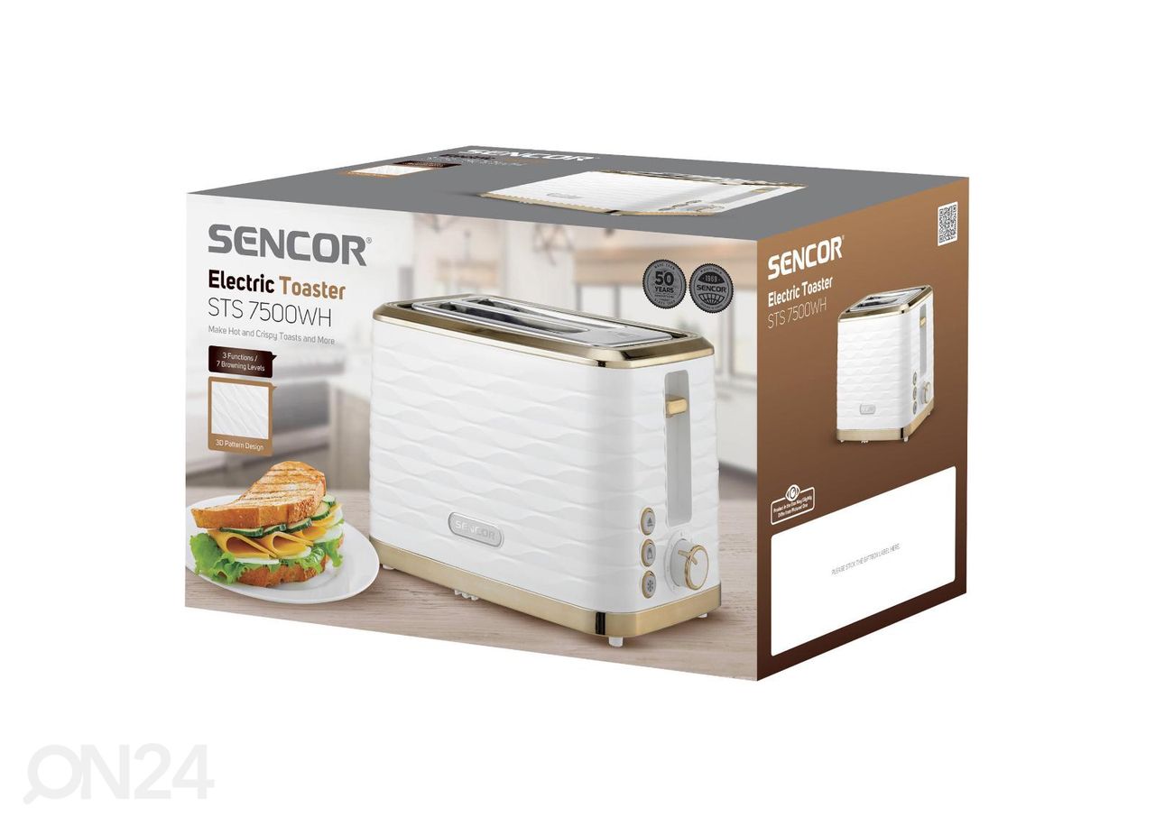 Leivänpaahdin Sencor STS7500WH, valkoinen kuvasuurennos