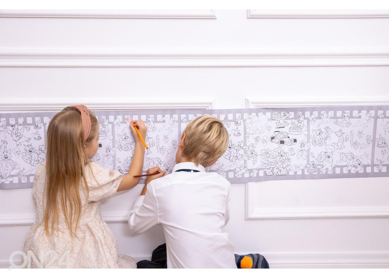 Liimattava värityspaperi rullassa Tom ja Jerry Gerardo's Toys Jolly Rolly kuvasuurennos