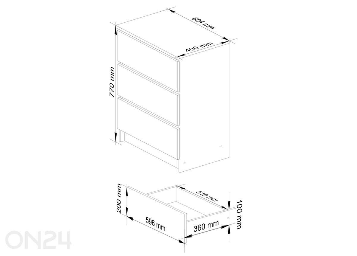 Lipasto 60 cm kuvasuurennos