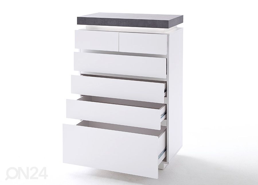 Lipasto Atlanta 48677WB1 LED-valaistuksella kuvasuurennos