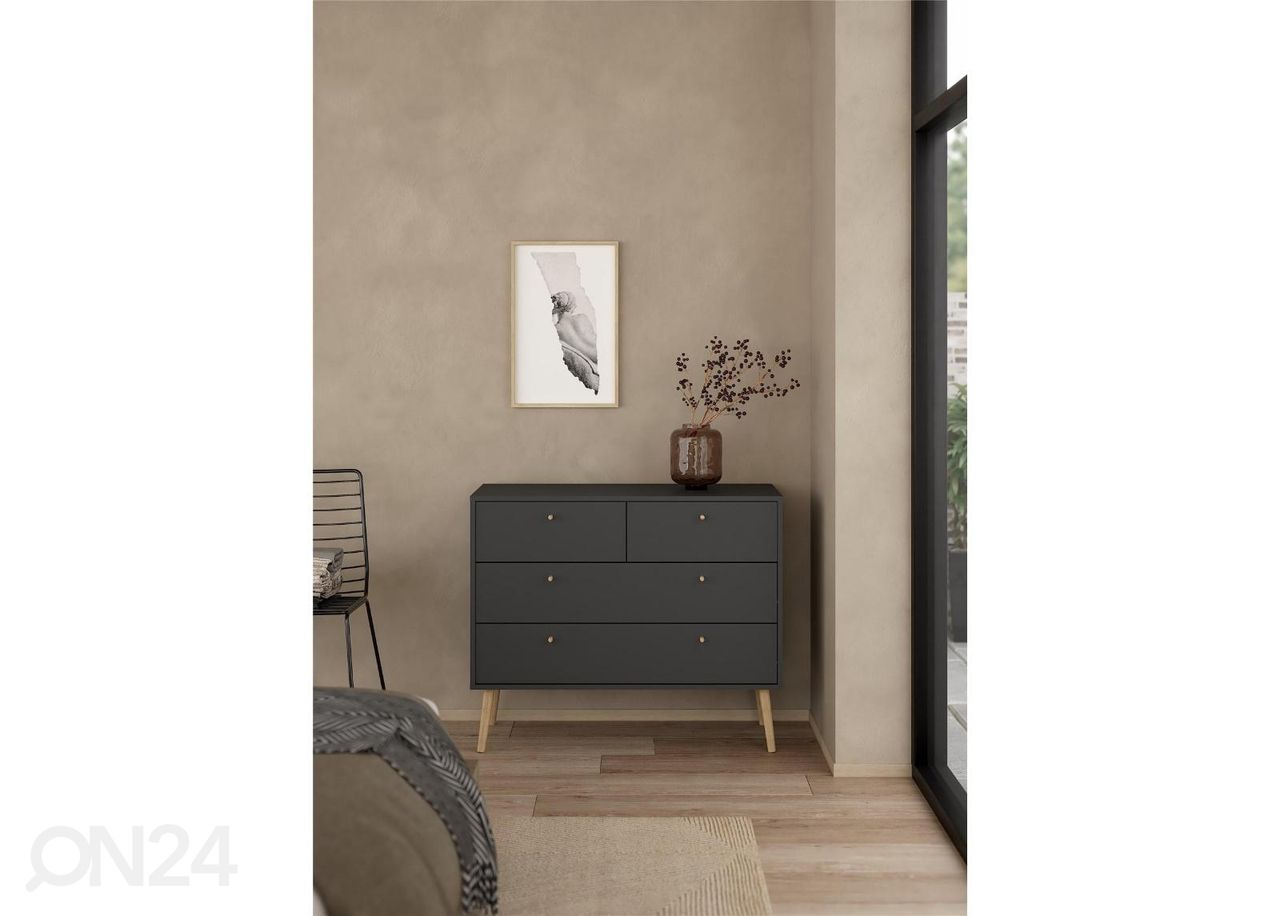 Lipasto Bodo 99 cm, harmaa kuvasuurennos