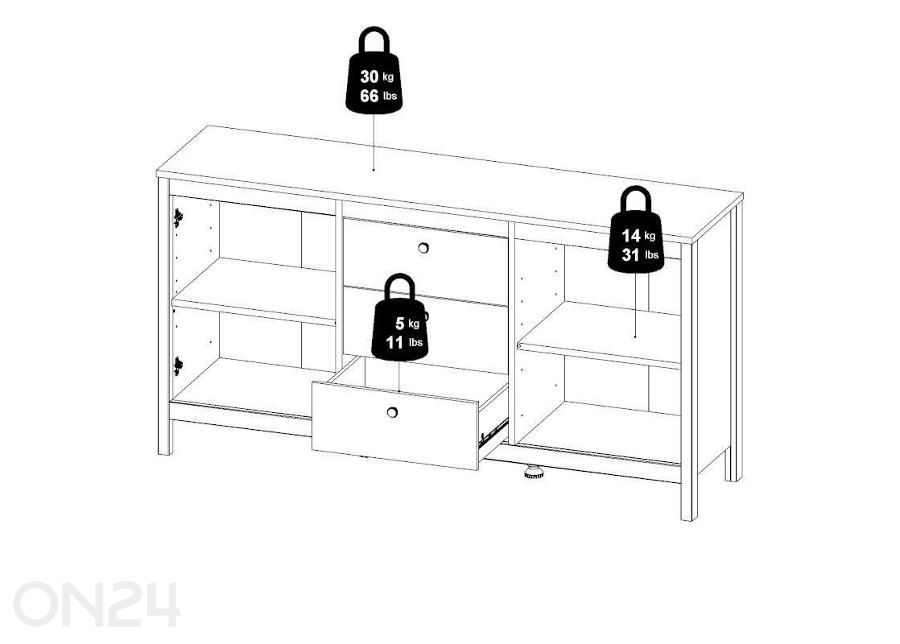 Lipasto Madrid 151 cm kuvasuurennos