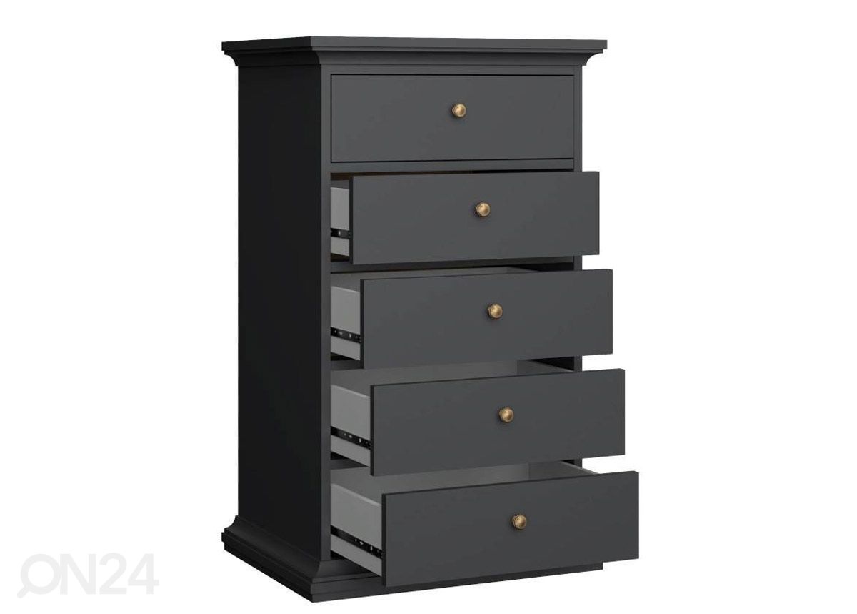 Lipasto Paris 62,5 cm, matta harmaa kuvasuurennos