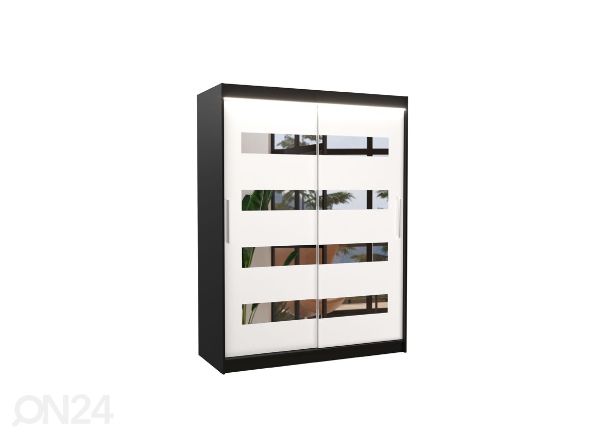Liukuovikaappi Ballwin 150 cm + LED kuvasuurennos