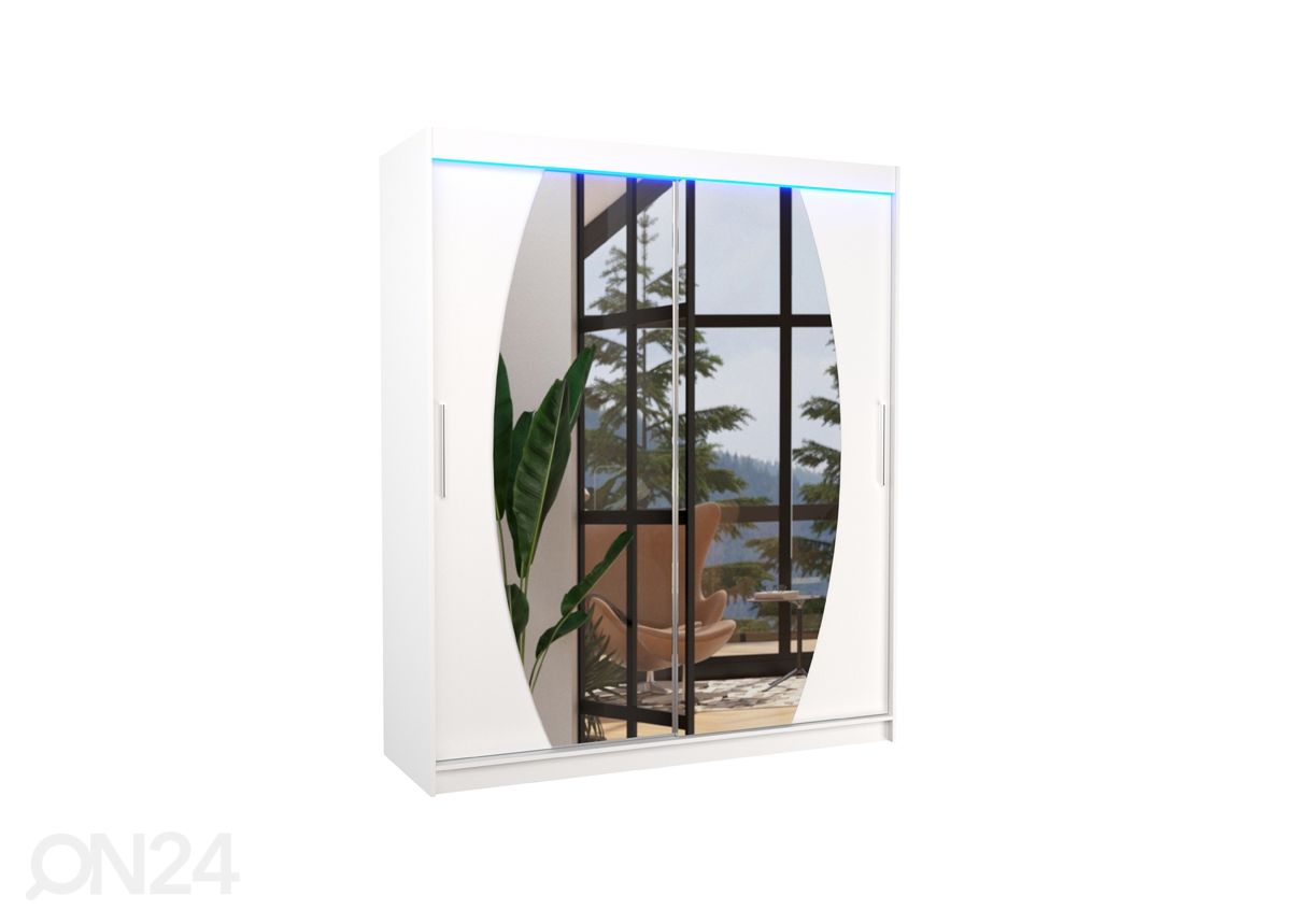 Liukuovikaappi Ballwin I 180 cm + LED kuvasuurennos
