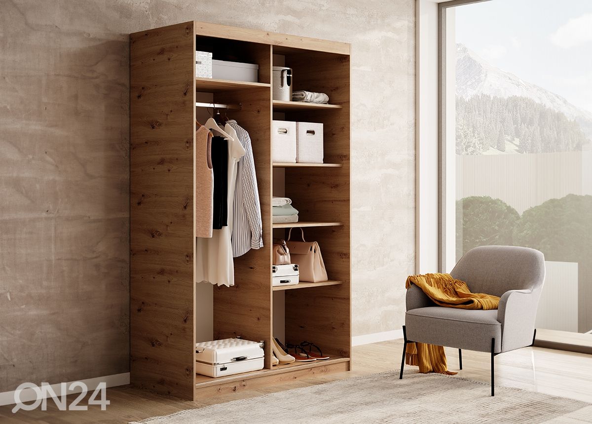 Liukuovikaappi Bao 120 cm kuvasuurennos