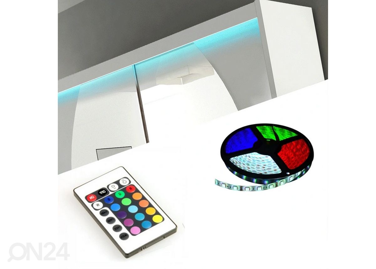 Liukuovikaappi Bianca I 150 cm + LED kuvasuurennos