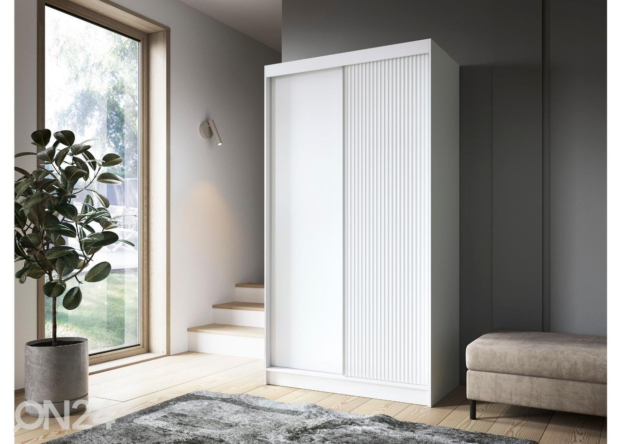 Liukuovikaappi Biancco 120 cm kuvasuurennos