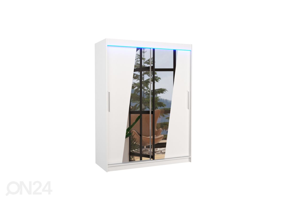 Liukuovikaappi Bixby 150 cm + LED kuvasuurennos