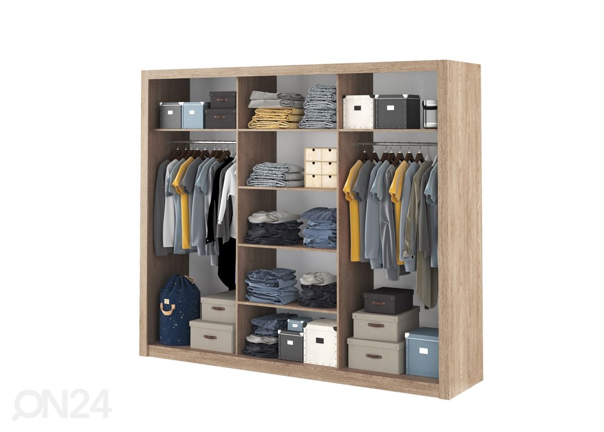Liukuovikaappi Carlton 250 cm kuvasuurennos