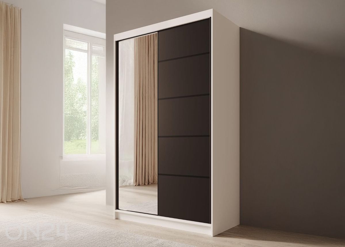 Liukuovikaappi Como 120 cm kuvasuurennos