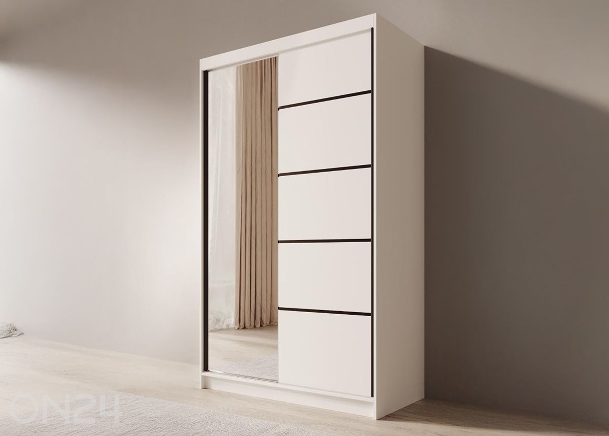 Liukuovikaappi Como 120 cm kuvasuurennos