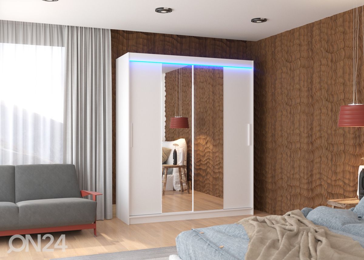 Liukuovikaappi Dalia I 180 cm + LED kuvasuurennos