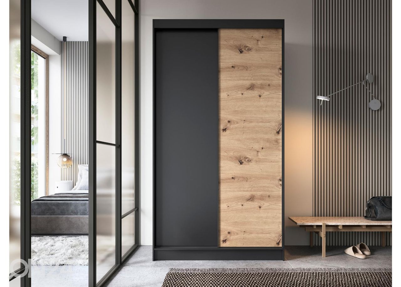 Liukuovikaappi Esville 120 cm kuvasuurennos